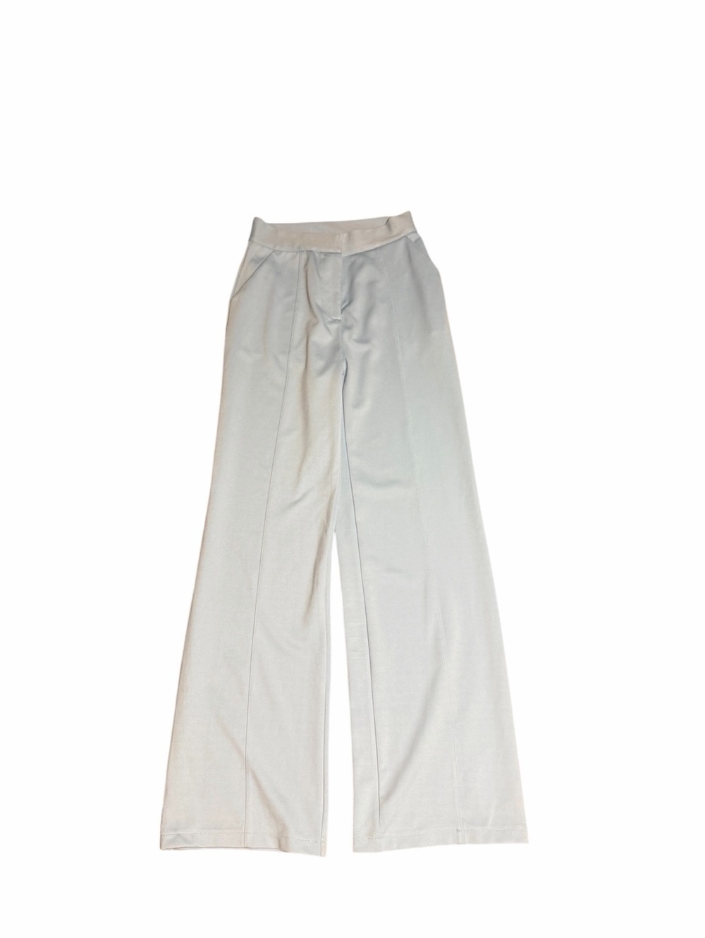 Rivir Tailored High-Waist Wide Leg Pants in Light blue